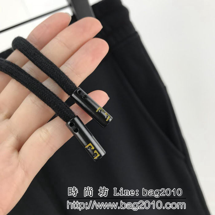 FENDI芬迪 18專櫃新款 小怪獸眼睛印花 舒適保暖 純棉加絨 男款衛褲 ydi2423